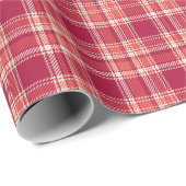 Red Pset Tartan Cadeaupapier (Rol Hoek)