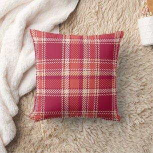 Red Pset Tartan Kussen