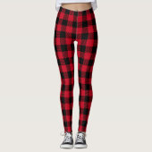 Red Pset Tartan Leggings (Voorkant)