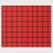 Red Pset Tartan Patroon Cadeaupapier (Vlak)