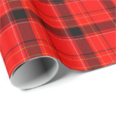 Red Pset Tartan Patroon Cadeaupapier (Rol Hoek)