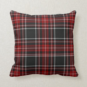 Red Pset Tartan Pillow Kussen