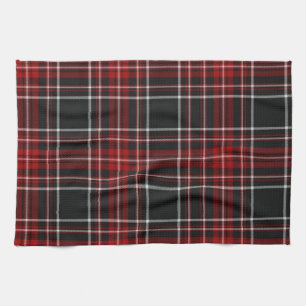 Red Pset Tartan Towel Theedoek