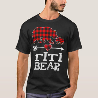 Red Pset Titi Beer One Cub Matching Buffalo Pajam T-shirt