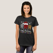 Red Pset Tooths Merry Kerstry T-shirt (Voorkant volledig)