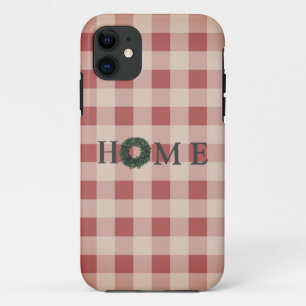 Red Pset Typography HOME Country Patroon Case-Mate iPhone Case