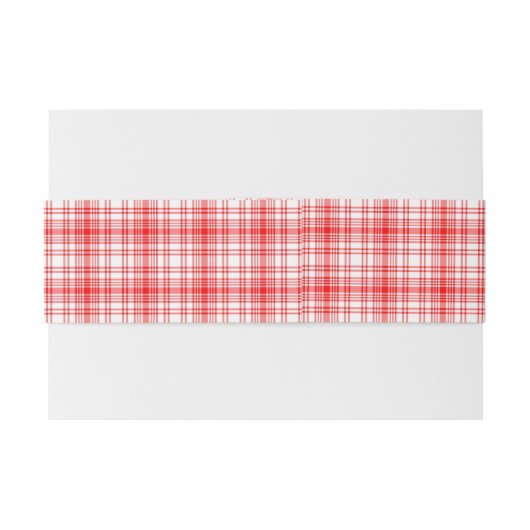 Red Pset Uitnodigingen Wikkel (Achterkant Voorbeeld)