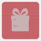 Red Pset Vierkante Sticker (Voorkant)