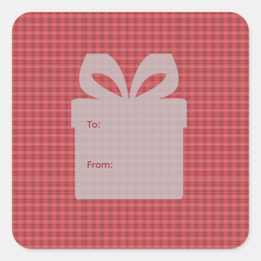 Red Pset Vierkante Sticker (Voorkant)