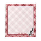 Red Pset Violin Notitieblok (Voorkant)