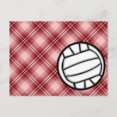 Red Pset Volleyball Briefkaart (Voorkant)