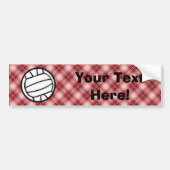 Red Pset Volleyball Bumpersticker (Voorkant)