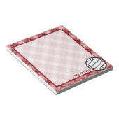 Red Pset Volleyball Notitieblok (Schuin)