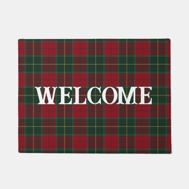 Red Pset Welcome Doormat Deurmat (Voorkant)