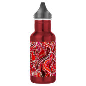 Red Psychedelic Glas in lood Style Waterfles (Links)