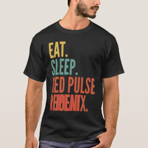 Red Pulse Phoenix Crypto Eet Slaap Rode Pulse Tele T-shirt