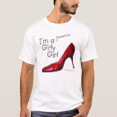 Red Pumping Up Girly Girl T-shirt (Voorkant)