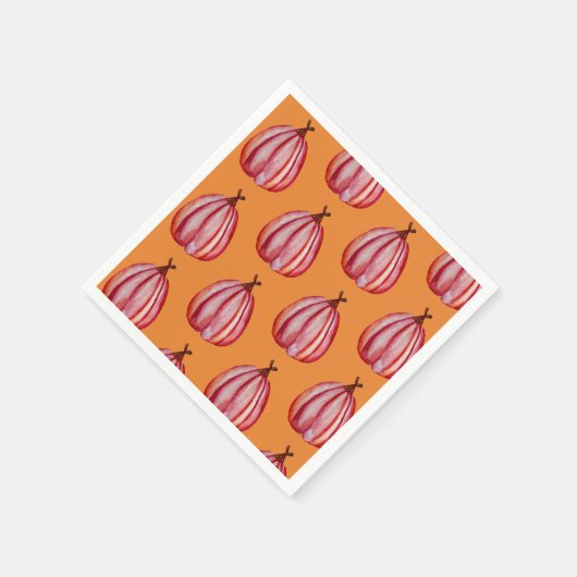 Red Pumpkin Art Papierservetten Servet (Hoek)