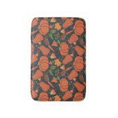 Red pumpkin seamless pattern and carrots badmat (Voorkant Verticaal)