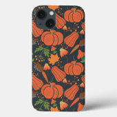 Red pumpkin seamless pattern and carrots Case-Mate iPhone case (Achterkant)