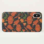 Red pumpkin seamless pattern and carrots Case-Mate iPhone case (Achterkant (horizontaal))