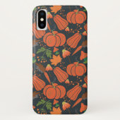 Red pumpkin seamless pattern and carrots Case-Mate iPhone case (Achterkant)