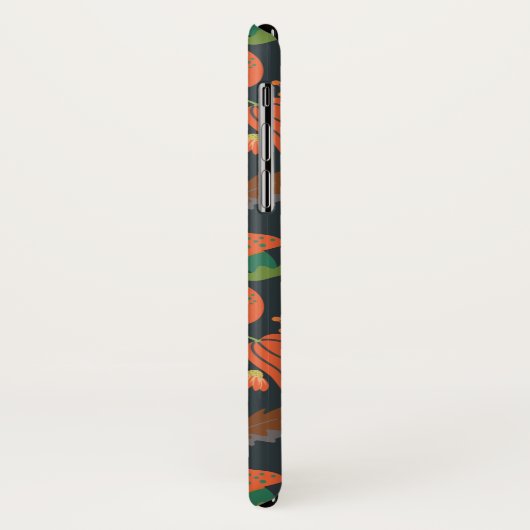 Red pumpkin seamless pattern and carrots Case-Mate iPhone case (Achterkant/links)