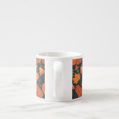 Red pumpkin seamless pattern and carrots espresso kop (Achterkant)