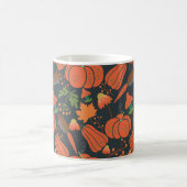 Red pumpkin seamless pattern and carrots koffiemok (Center)