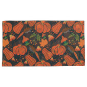 Red pumpkin seamless pattern and carrots kussensloop (Voorkant-Rechts)