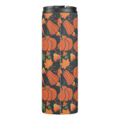 Red pumpkin seamless pattern and carrots thermosbeker (Achterkant)