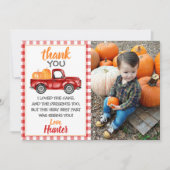Red Pumpkin Truck Hartelijk dank Bedankkaart (Voorkant)