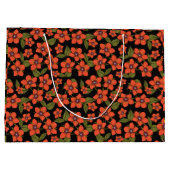 Red purple green scarlet pimpernel Gift Bag Groot Cadeauzakje (Achterkant)