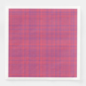 Red Purple Plaid Pattern Servet (Voorkant)