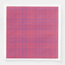 Red Purple Plaid Pattern Servet