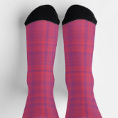Red Purple Plaid Pattern Sokken (Top)