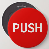 Red PUSH Button (kolossale Button) (Voorkant /achterkant)