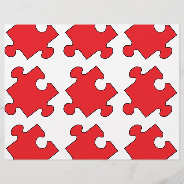 RED PUZZZLE PIECE (Voorkant)