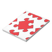 RED PUZZZLE PIECE NOTITIEBLOK (Linkerzijde)