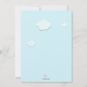 Red Quad Photo Invitation Kaart (Achterkant)