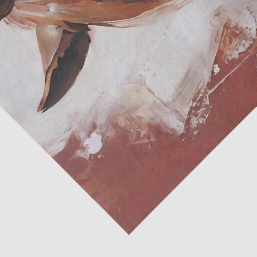 Red Quarter Horse Tissuepapier (Detail)