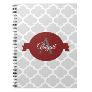 Red Quatrefoil - Aangepast Notitieboek