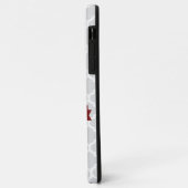 Red Quatrefoil Aangepaste Hoesje-Mate iPhone Case (Achterkant/links)