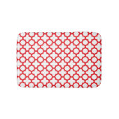 Red Quatrefoil Patroon Badmat (Voorkant)