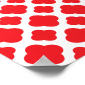 Red Quatrefoil Pattern Poster (Hoek)