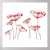 Red Queen Anne's Lace Poster (Voorkant)