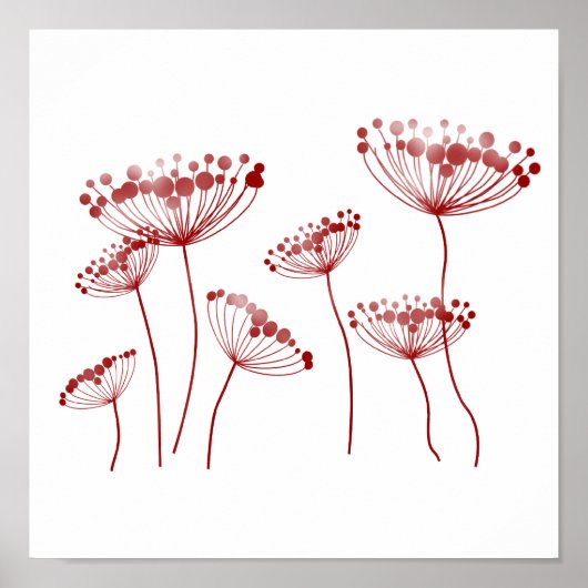 Red Queen Anne's Lace Poster (Voorkant)