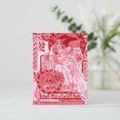 Red Queen Corbie Briefkaart (Staand voorkant)