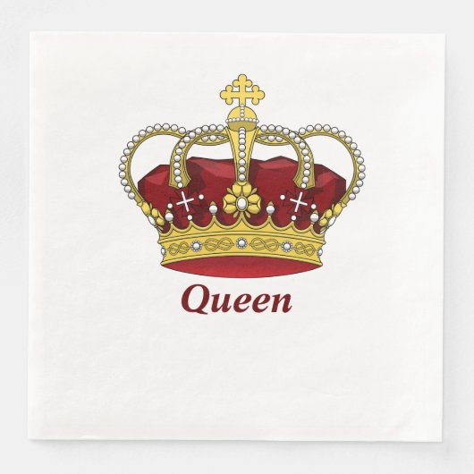 Red Queen Crown Servet (Voorkant)