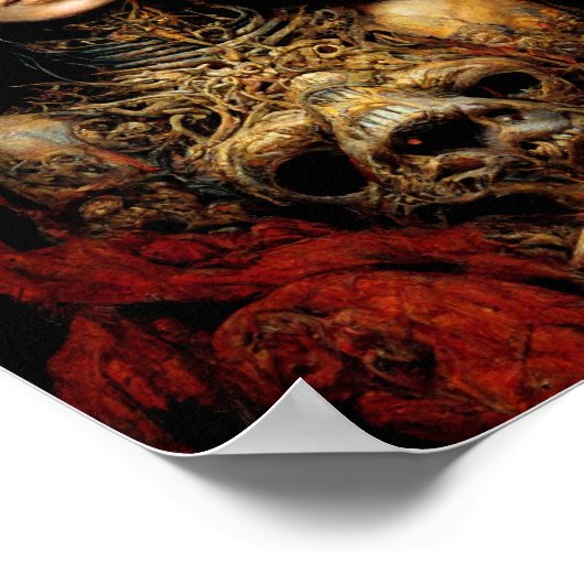 Red Queen Dark Fantasy Horror Art Poster (Hoek)